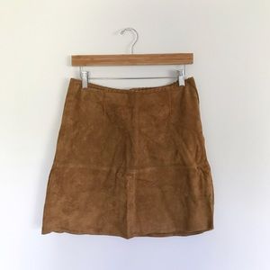 Zara Suede Mini Skirt